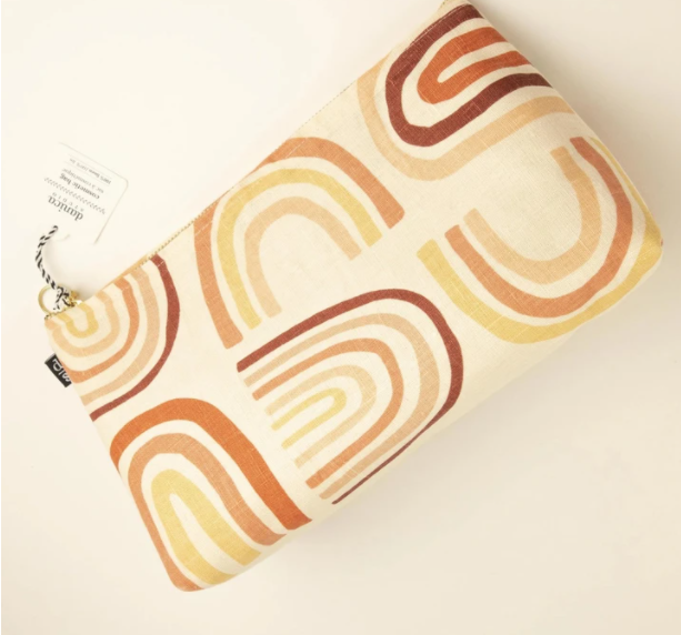 Solstice Linen Cosmetic Bag - Large