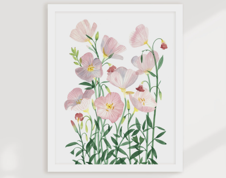 Primroses Art Print- 11"x14"