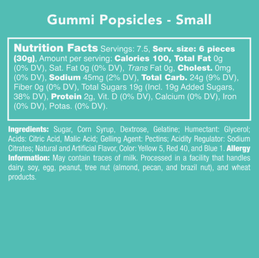 Gummi Popsicles