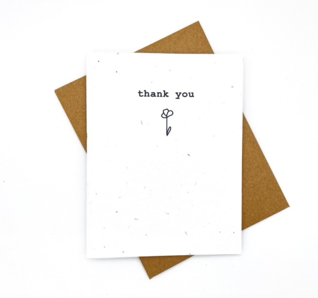 Thank You Seed Paper Card