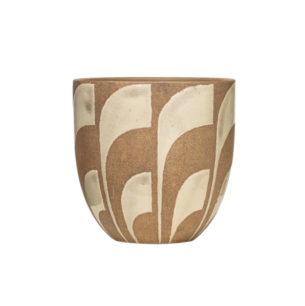 Hand-Painted Terracotta Planter