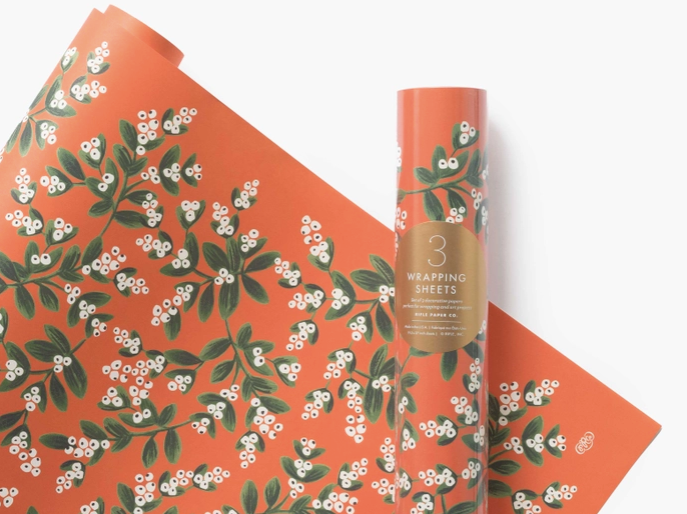 Mistletoe Wrapping Sheets