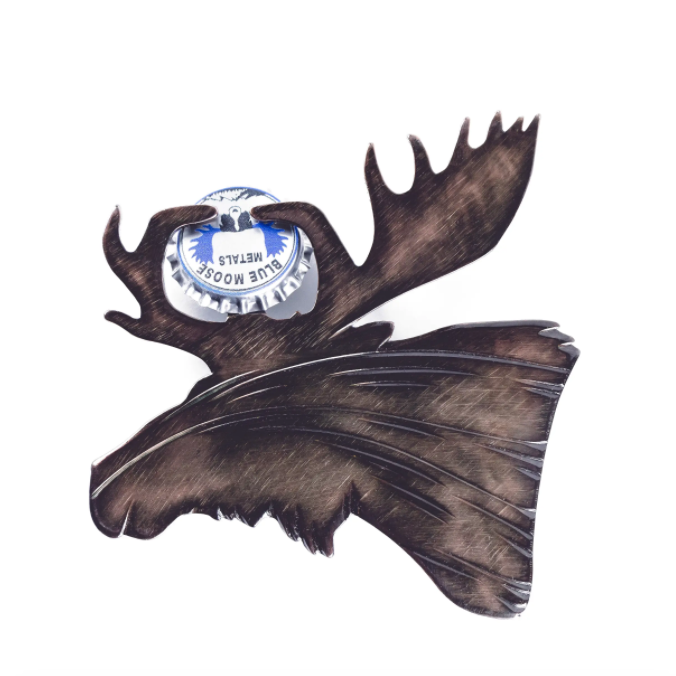 Moose Bronze Bottle Opener
