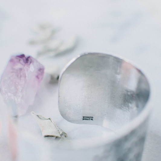 You are the sun, the moon, & all of the stars // Large Aluminum Cuff