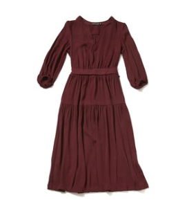 Spruce Dress in Oxblood