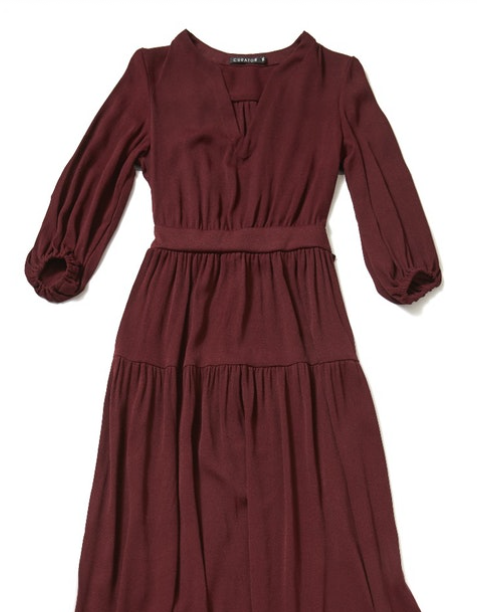 Spruce Dress in Oxblood