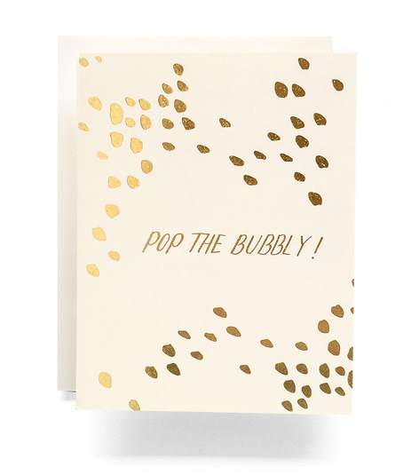 Pop The Bubbly - Ivory Greeting Card