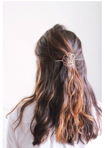 Art Deco Shell Hair Pin