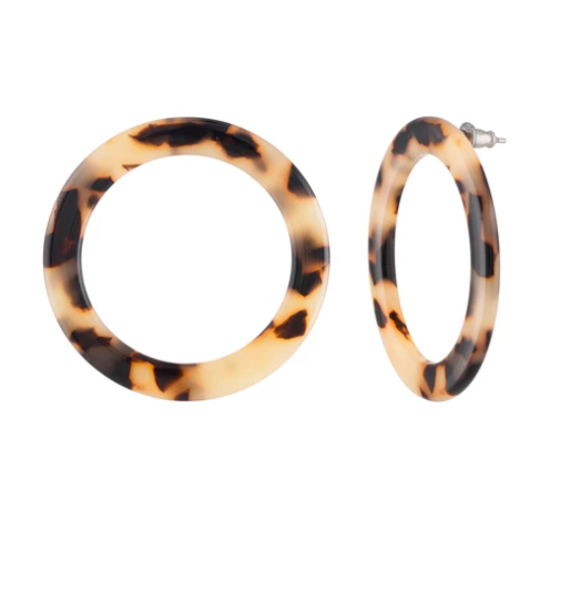 Isla Hoop in Blonde Tortoise