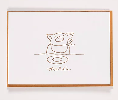 Merci Greeting Card