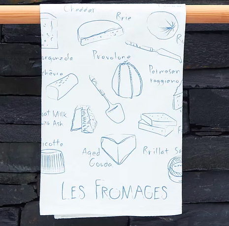 Les Fromage Tea Towel