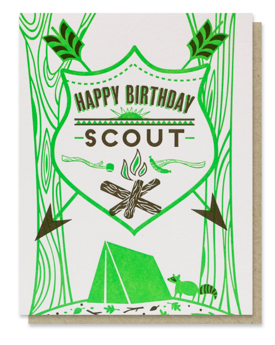 Scout Birthday Card