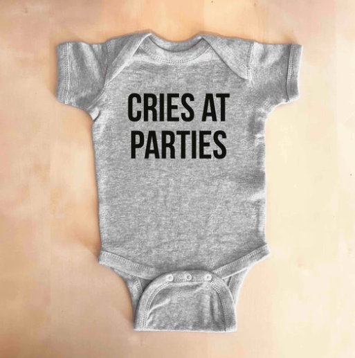 Cries at Parties Onesie