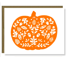 Pretty Pumpkin Greeting Card