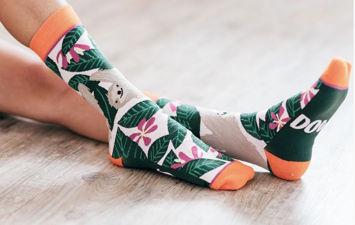 Slow Down Sloth Crew Socks