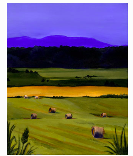 Hay Bales in June 8x10 Print