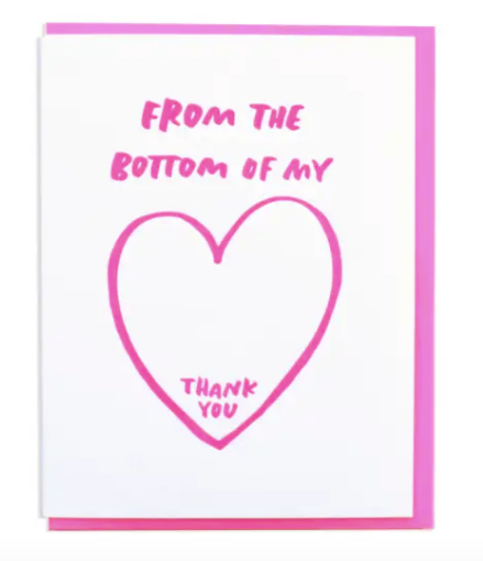 Bottom of My Heart Thank You Card