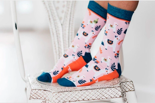 Mama Llama Crew Socks