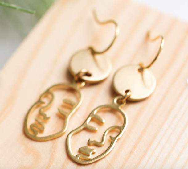 Tiny Face Earring