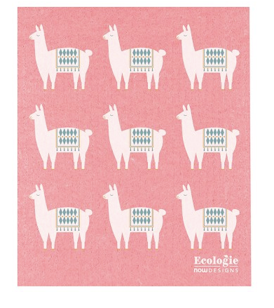 Lupe Llama Swedish Dishcloth