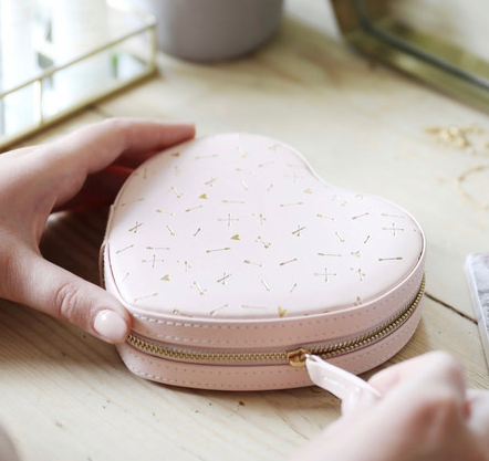 Heart Shaped Jewelry Case
