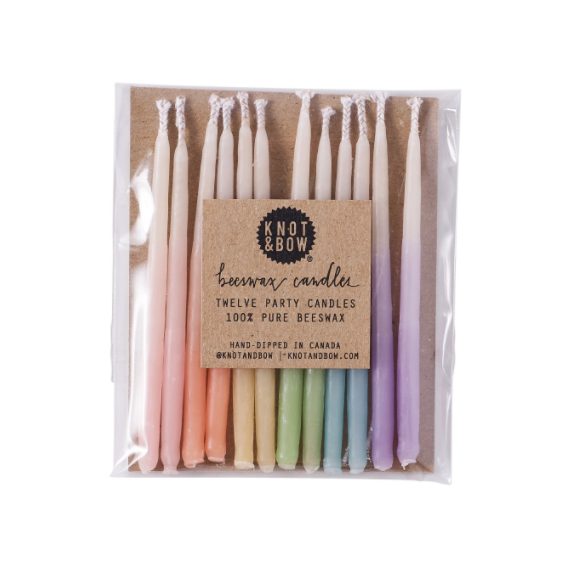 Beeswax Birthday Candles