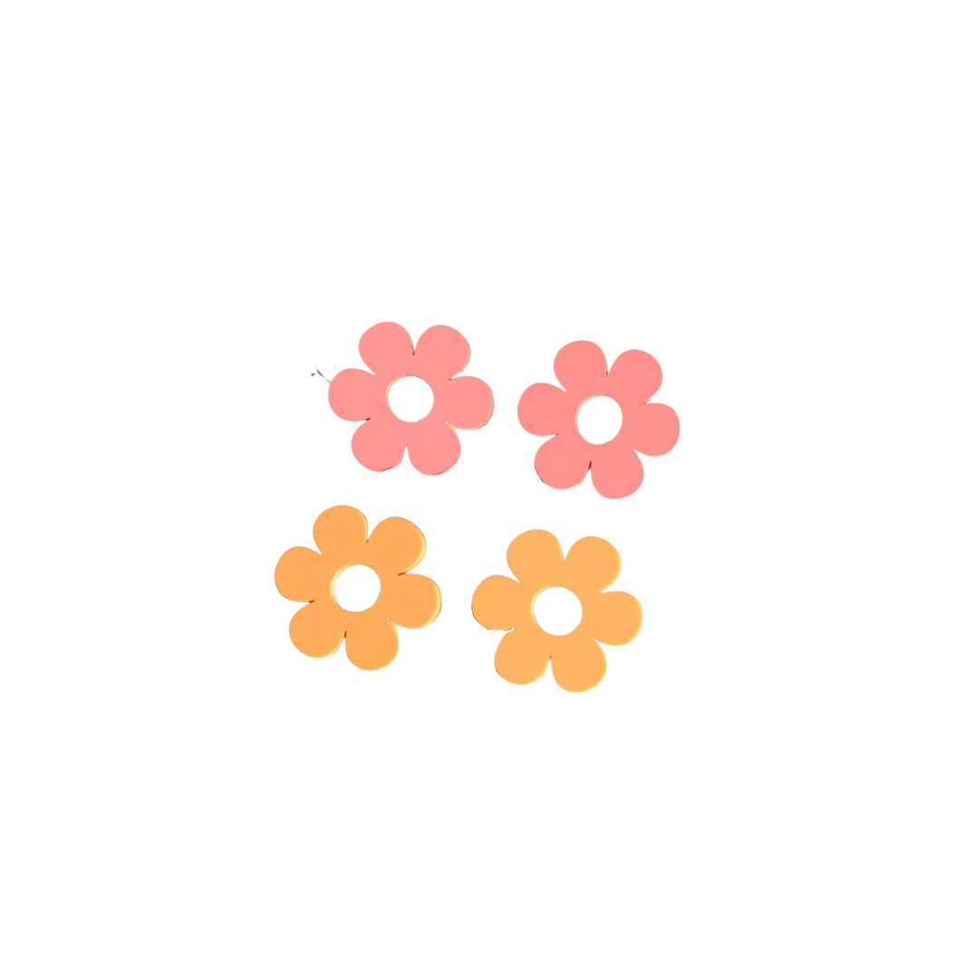 Daisy Earrings - Acrylic Statement Studs
