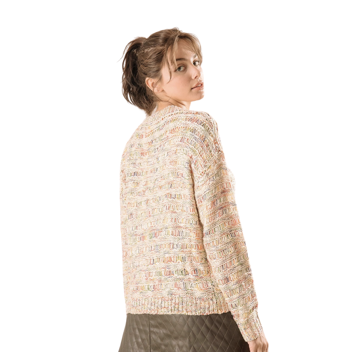 Rainbow Thread Knit Pullover Sweater