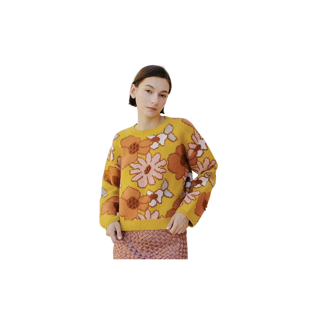 Large Multi-color Knit Sweater