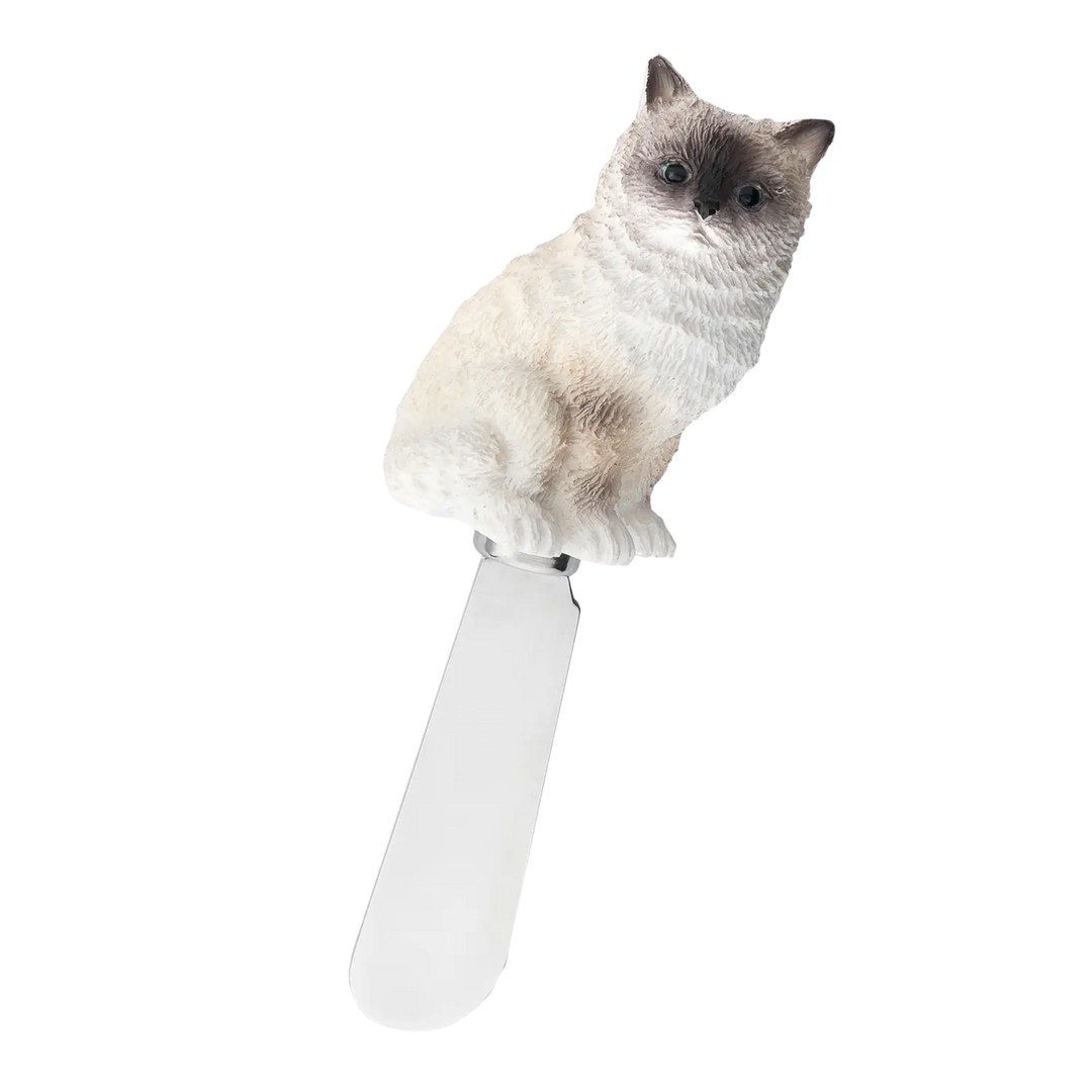 Ragdoll Cat Polyresin  Cheese Spreader