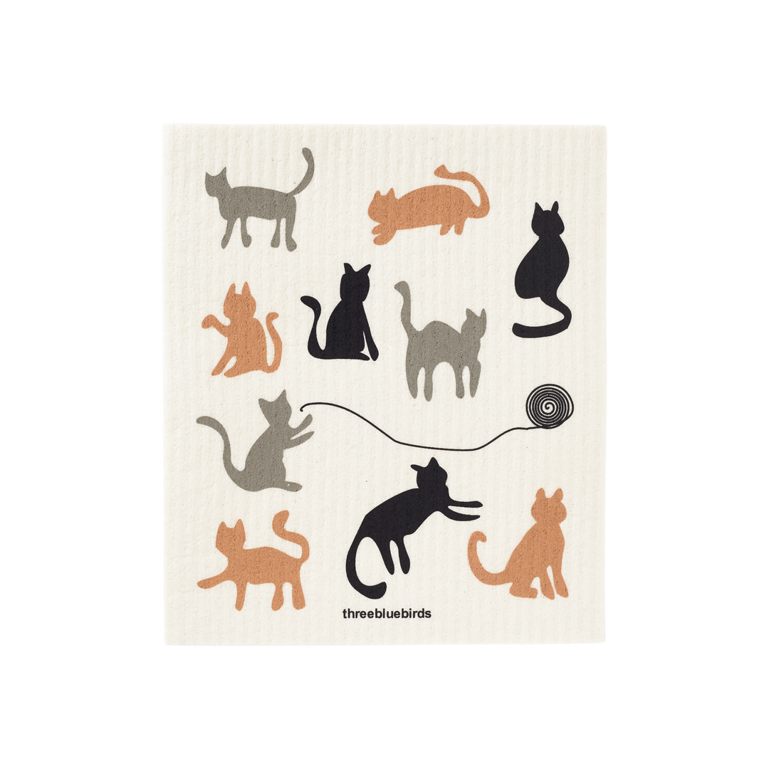Cats Swedish Dishcloth