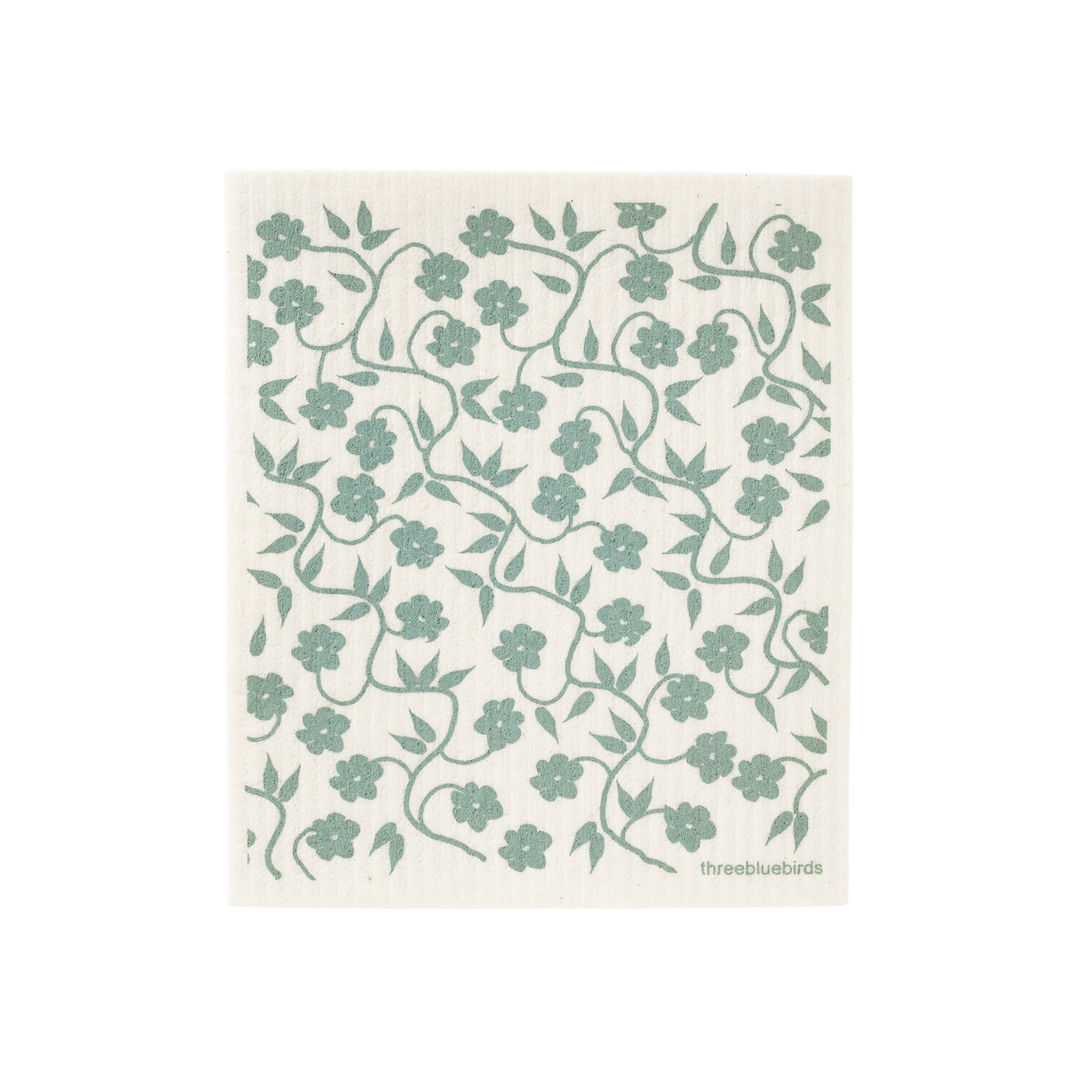 Moss Vines Swedish Dishcloth