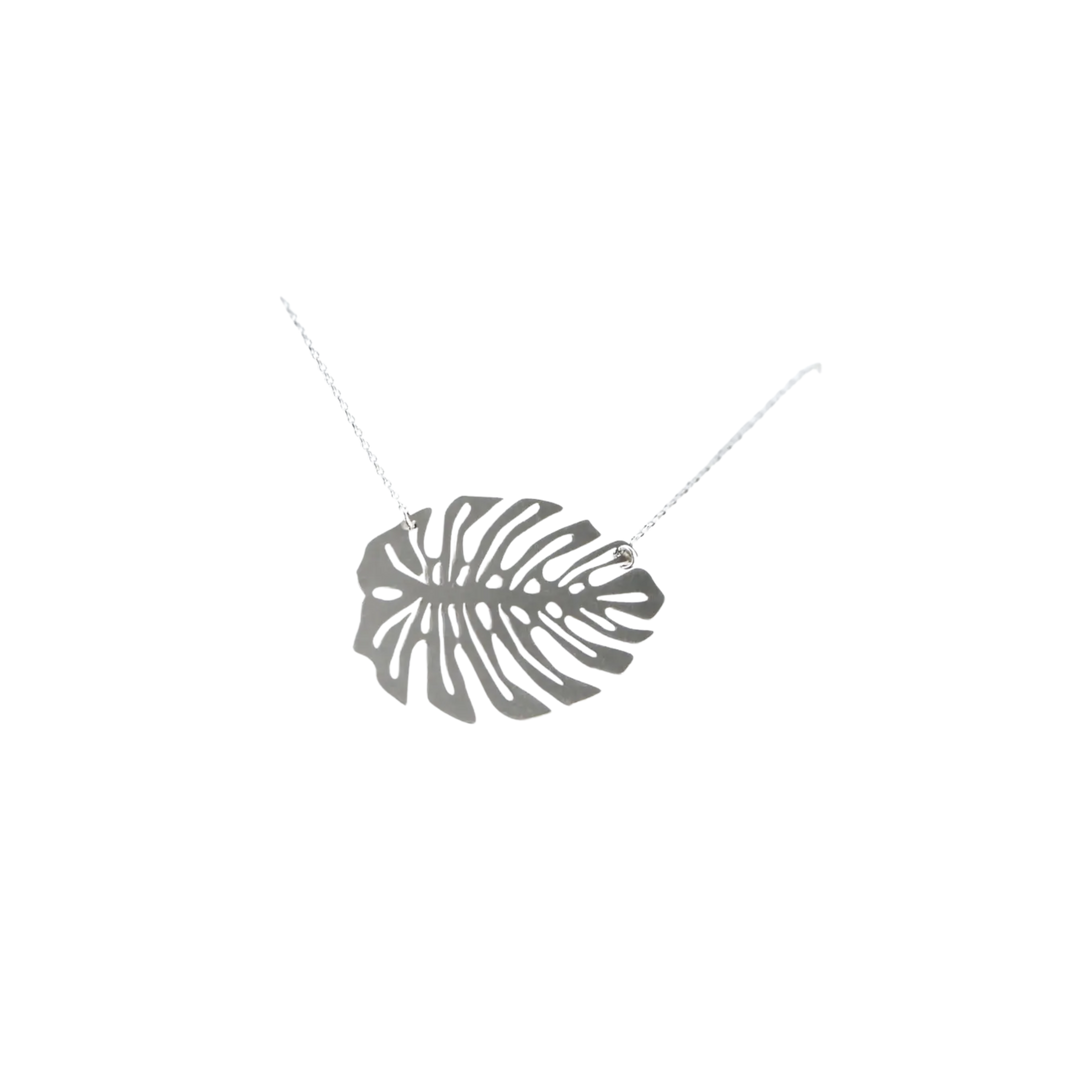 Monstera Leaf Necklace