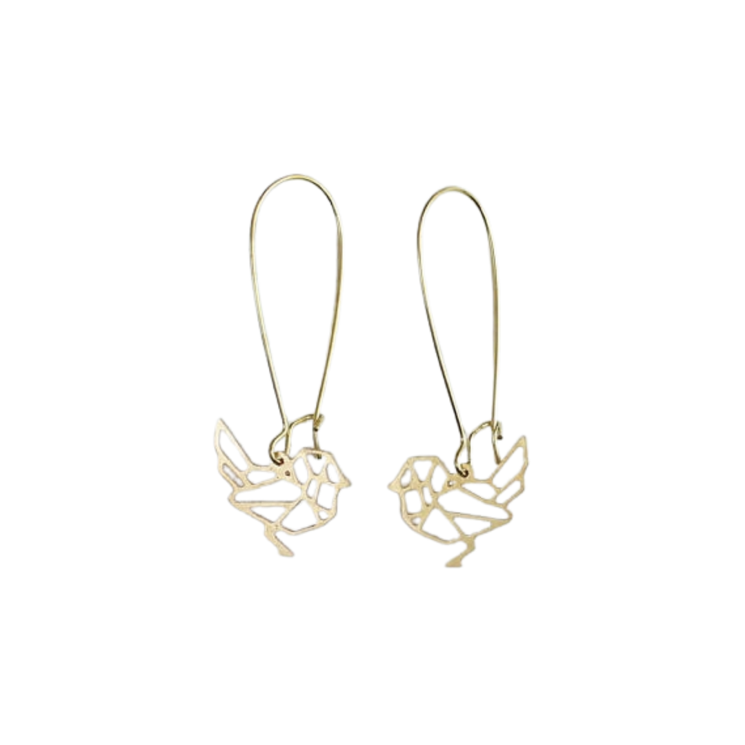 Bird Geometric Earrings