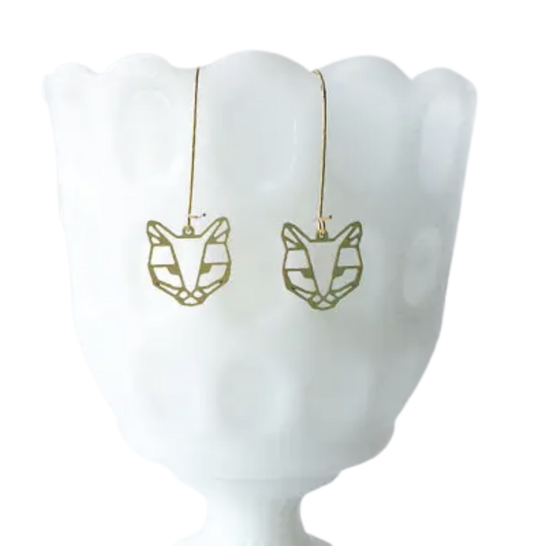 Cat Face Earrings