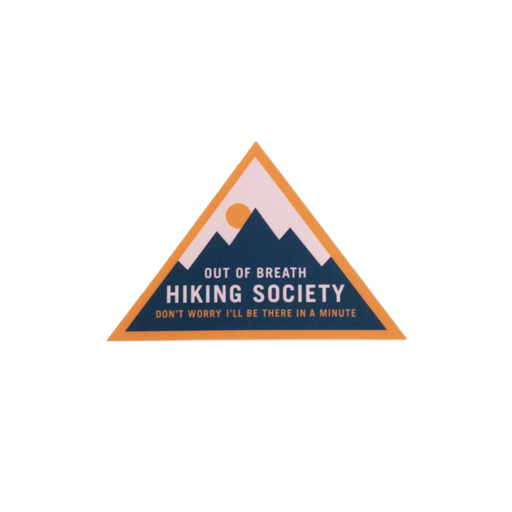 The Out Of Breath Hiking Society Sticker