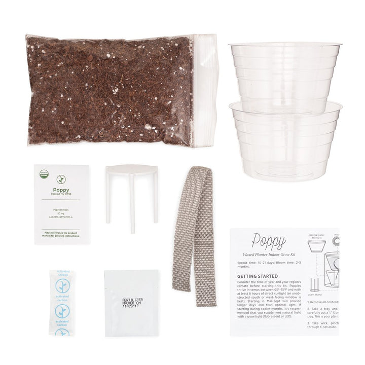 WAXED PLANTER - POPPY GROW KIT