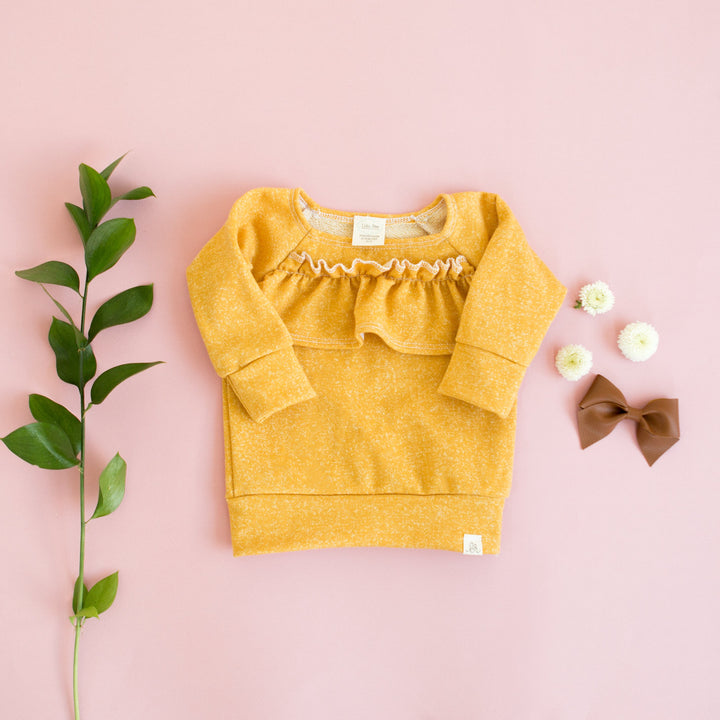 Mustard Ruffle Sweater