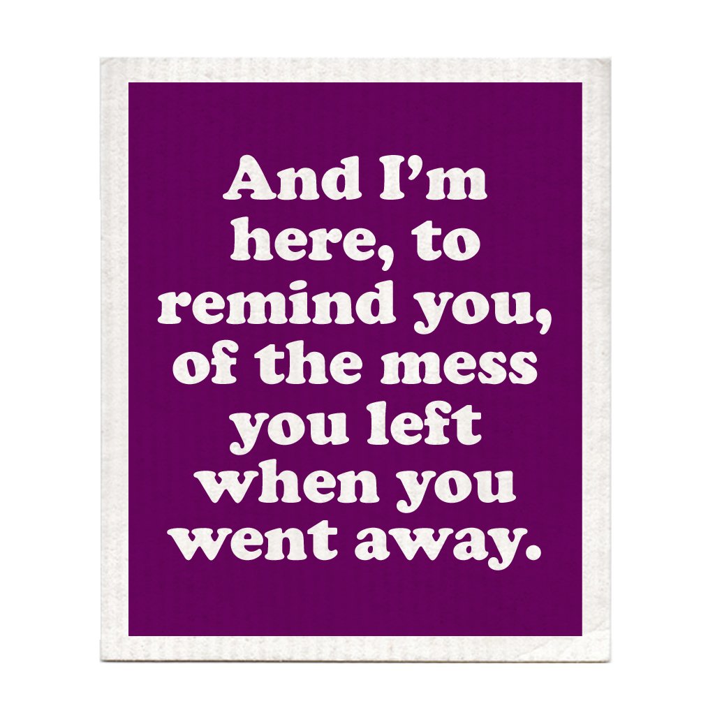 And I'm Here to Remind You Dishcloth