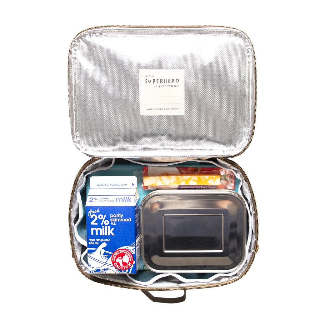 Olive Paper Chevron Bento Box
