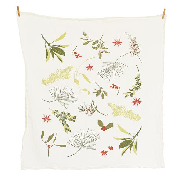 Boughs and Berries Kitchen Towel