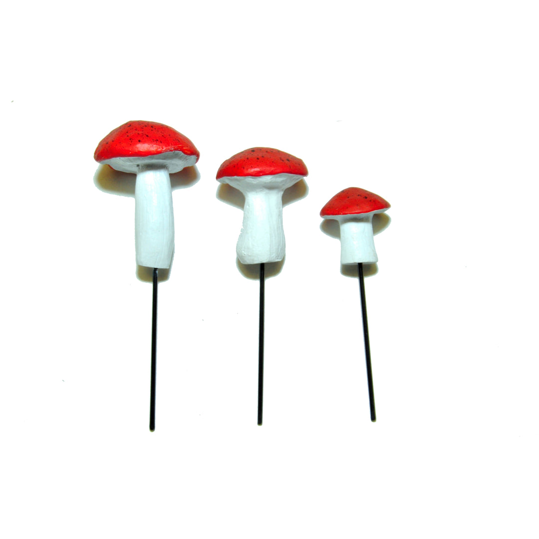 Garden Miniature Mushrooms - Orange