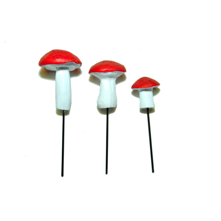 Garden Miniature Mushrooms - Orange