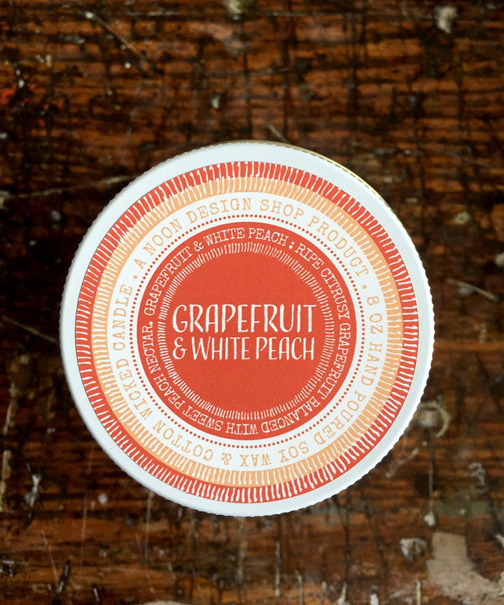 Soy Wax Candle - Grapefruit and White Peach (Enjoy Today)