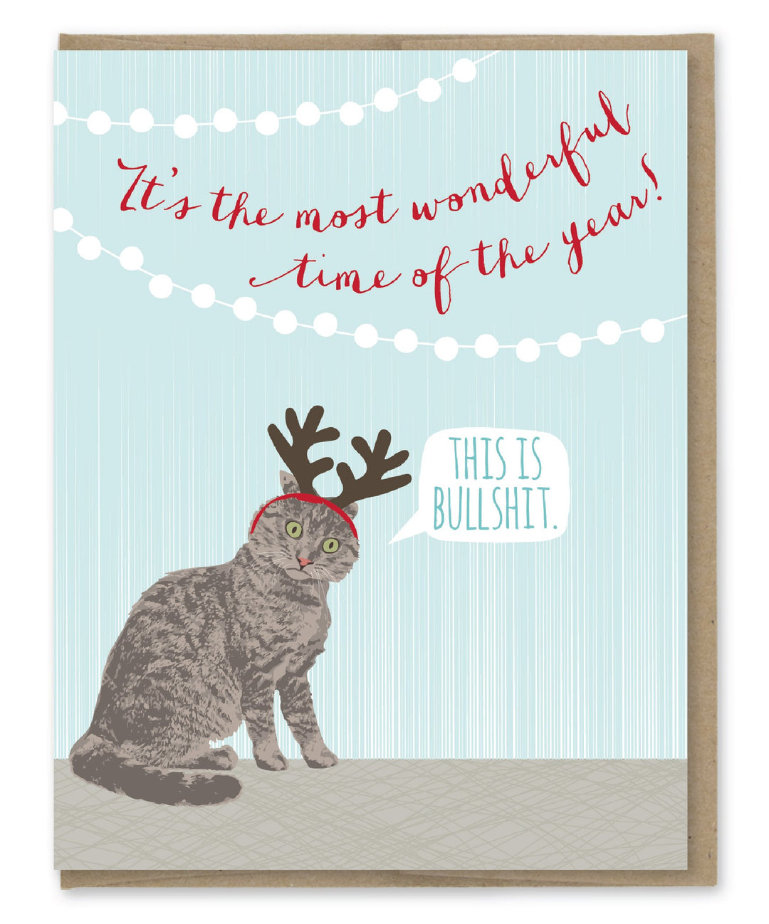 Cat Antlers Holiday Card Boxed Set