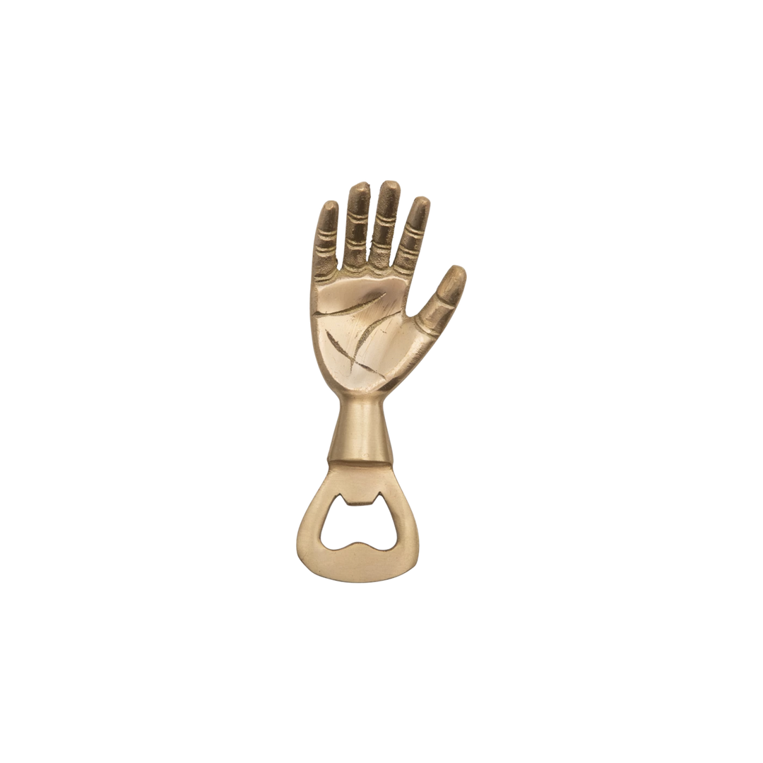 Brass Hand Bottle Opener
