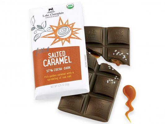 Salted Caramel Filled Dark Chocolate Bar
