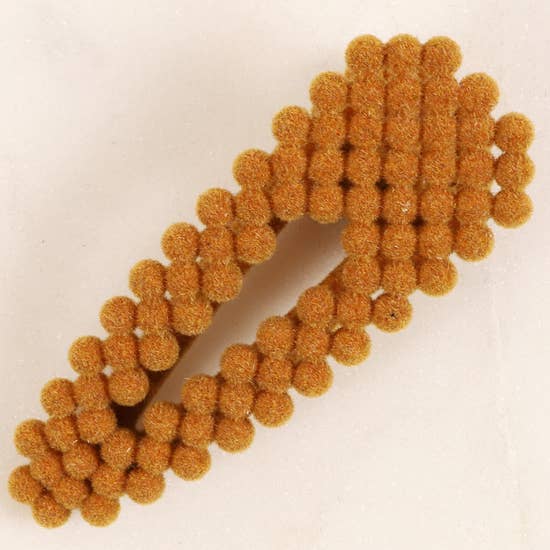 Mini Velvet Bead Hair Clip