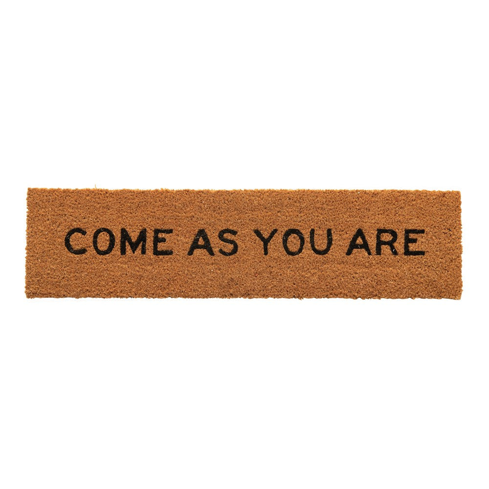 Natural Coir Step Doormat "Come As You Are"