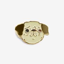Peggy Pug Pin and Post Card